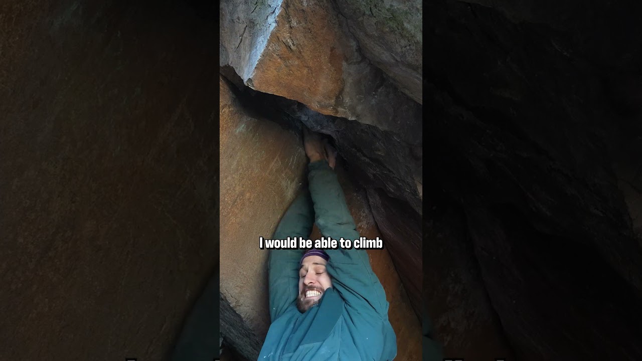 Amazing Discovery on V5 Boulder  #bouldering #climbing #climbingshoes #rockclimbing