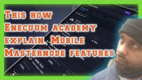 This how Enecuum academy explain. Mobile Masternode features