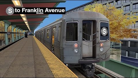OpenBVE (R68) Franklin Av Shuttle Train from Prospect Park to Franklin Avenue (weekday/weekend)
