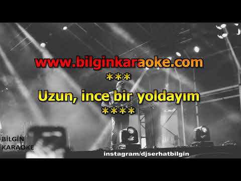 Barış Manço - Uzun İnce Bir Yoldayım (Karaoke) Orjinal Stüdyo