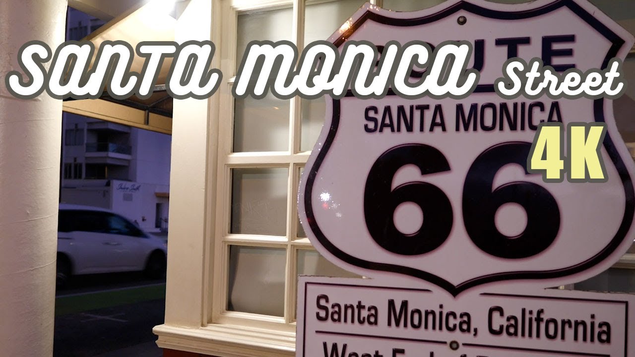 ※作業用【観光 ツアー】4K サンタ モニカ・ストリート SANTA MONICA・Street【Vlog】 ロサンゼルス観光 [ローカル情報