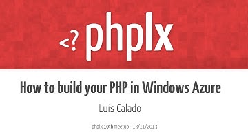 How to build your PHP in Windows Azure | Luís Calado