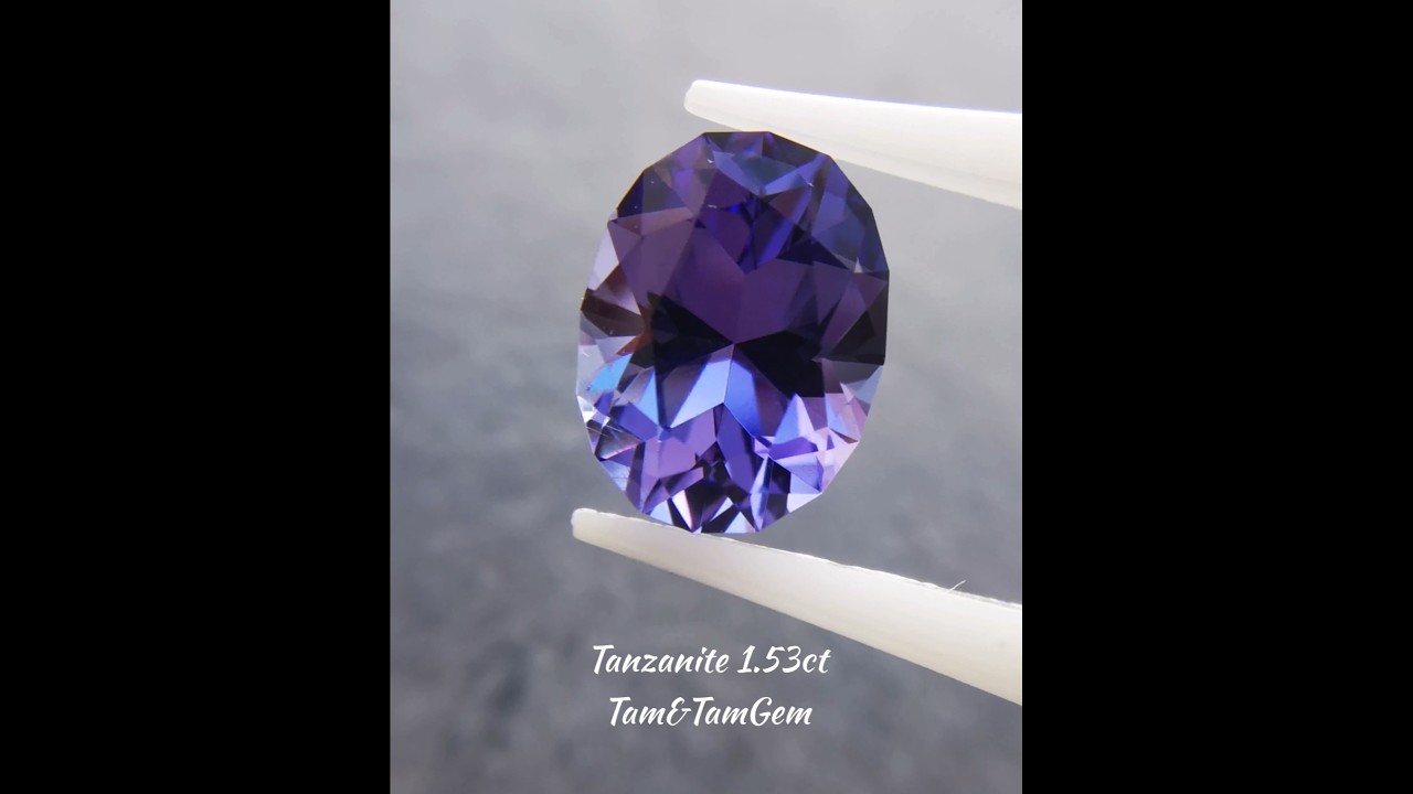 タンザナイト 1.53ct / K-0814P - YouTube