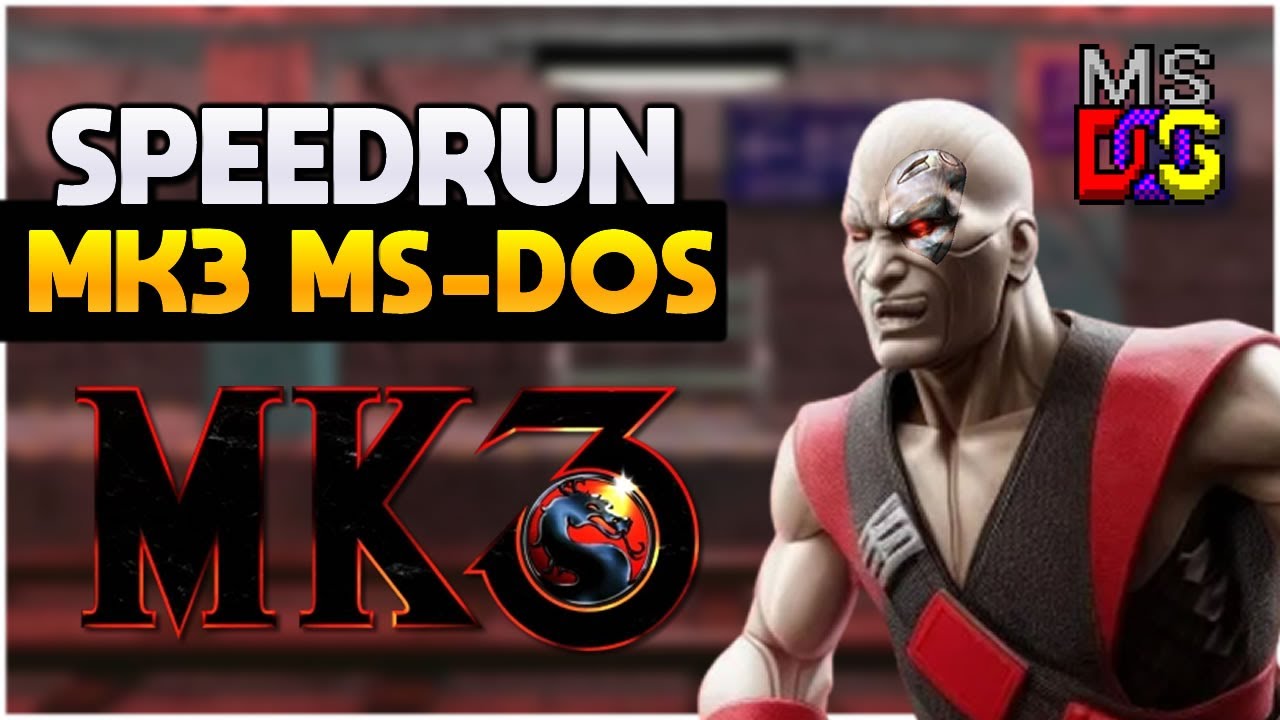 🔴DESAFIO SPEEDRUN INSANA! 1 SEGUNDO MORTAL KOMBAT 3 MS-DOS BORAAAA
