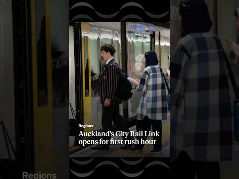 Auckland’s City Rail Link opens for first rush hour | RNZ