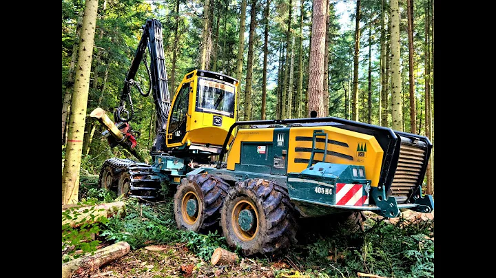 HSM 405-H4  *THE biggest Harvester*  Forstbetrieb ...