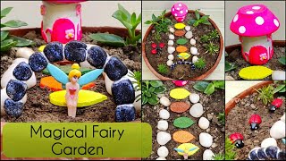 Magical Fairy Garden/Make Fairy House, Garden Gate, Stepping Stone Lady Bug/ Craft Club/ GardenDecor