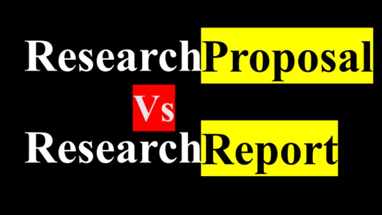 differentiate between research proposal and research project