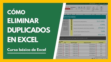 Cómo Buscar y Eliminar Valores Duplicados en Excel ✅ Tutorial Principiantes