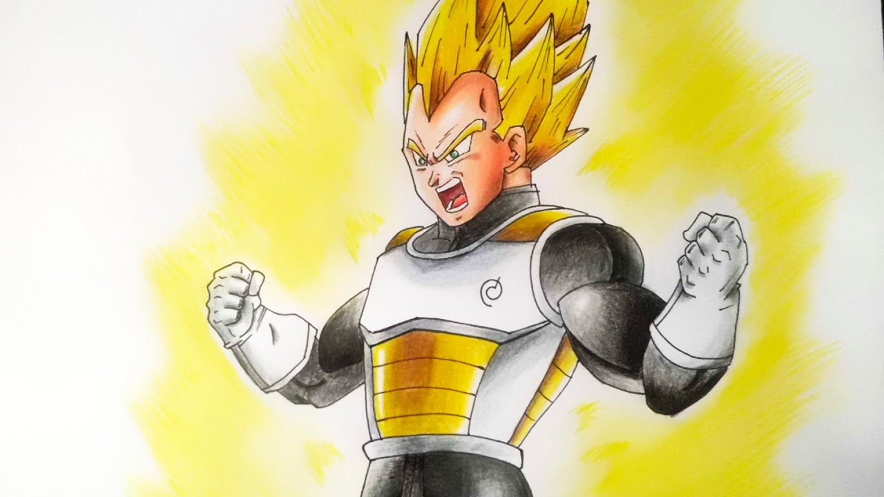 COMO DIBUJAR A VEGETA DE DRAGON BALL 