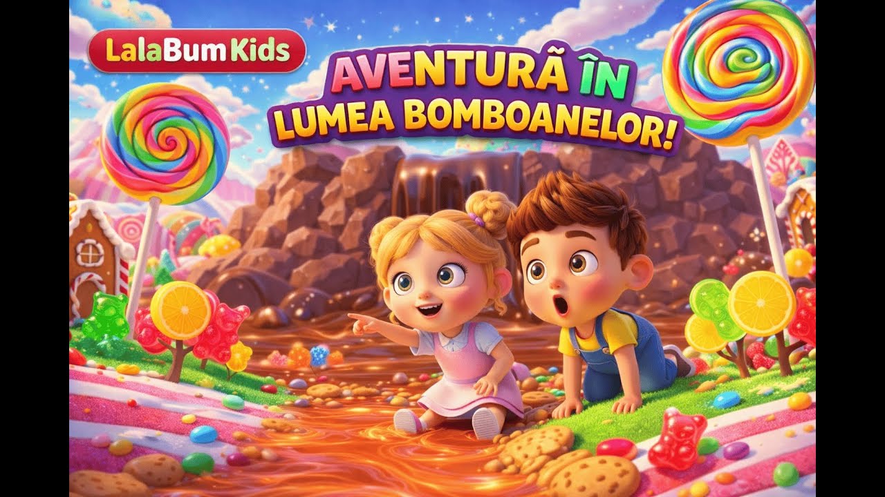 🍭 Lumea Bomboanelor 🍬 | Cântecel pentru Copii. Aventură Colorată! #cantecelecopii #desene