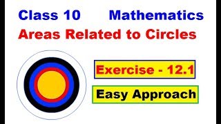 Areas related to circles Ex 12.1 | Chapter 12 class 10 maths | वृत्तो से संबंधित क्षेत्रफल