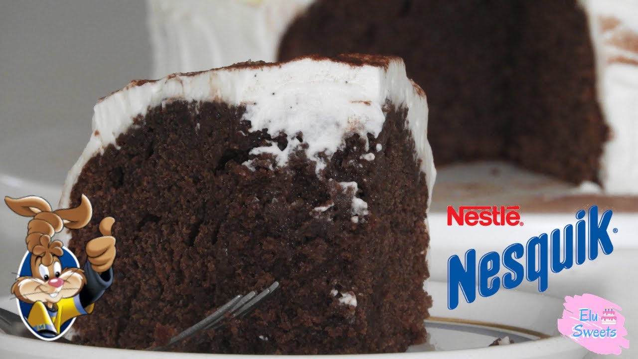 TORTA Nesquik extra HÚMEDA y CHOCOLATOSA | SIN MANTECA | EN TAZAS | FÁCIL Y RÁPIDA | Elu Sweets