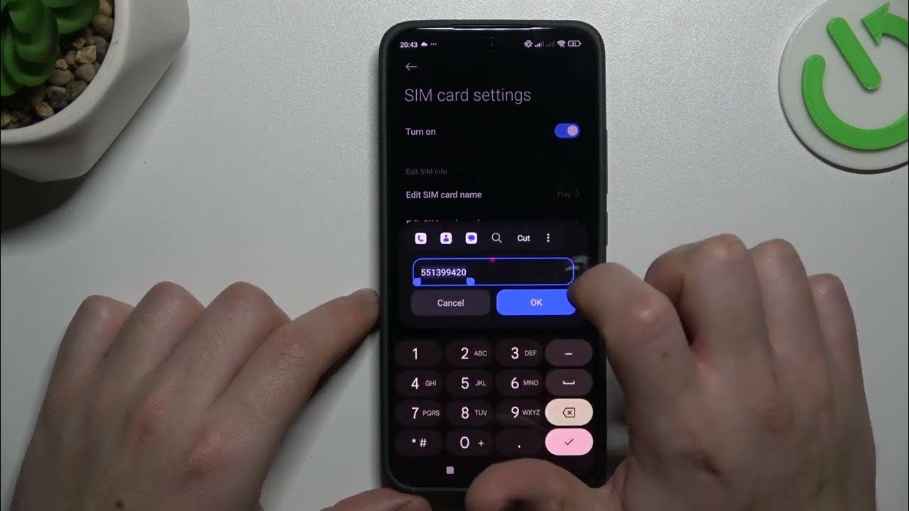 How to locate phone number on xiaomi 14 sim card number youtube