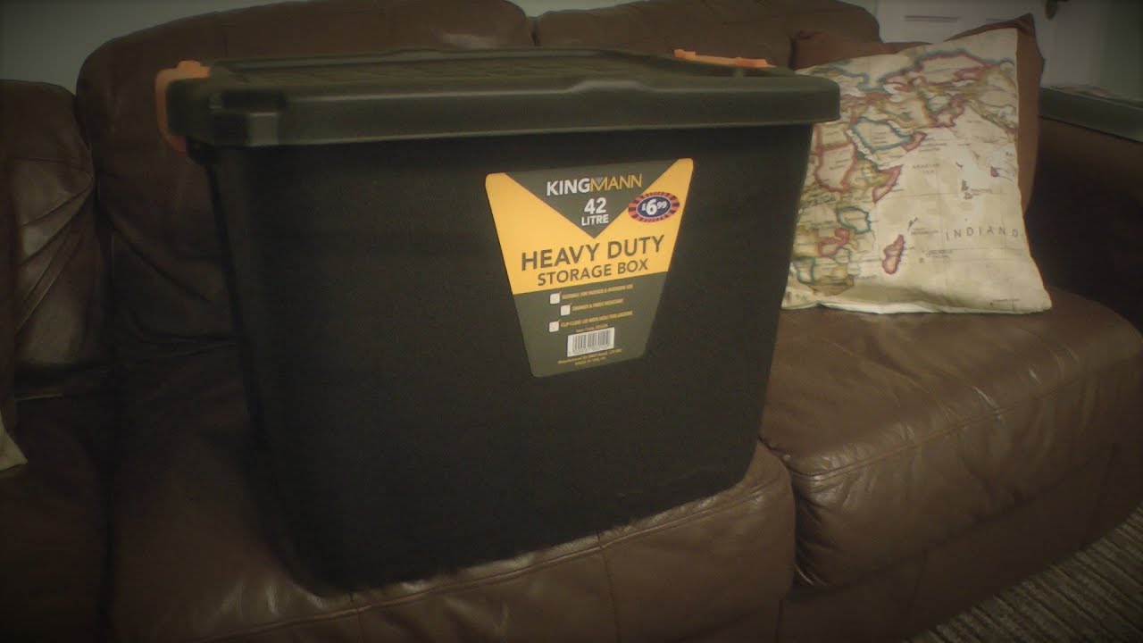 Bargain 42 Litre Heavy Duty Storage Box YouTube
