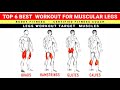 Top 6 Exercises For Legs | Best Workout For Legs | Legs Workout At Gym