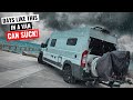 Sick of VAN LIFE in the Rain: Stuck in My VAN with Record Rainfall in New York (van life vlog)