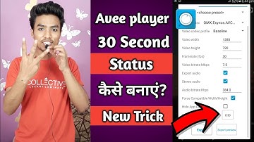 How to create trending WhatsApp Status Video | Avee player tutorial | kaise use kare in Hindi |nazim