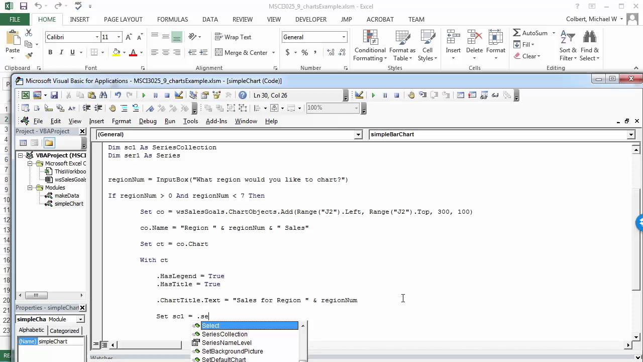 Excel Vba Chart