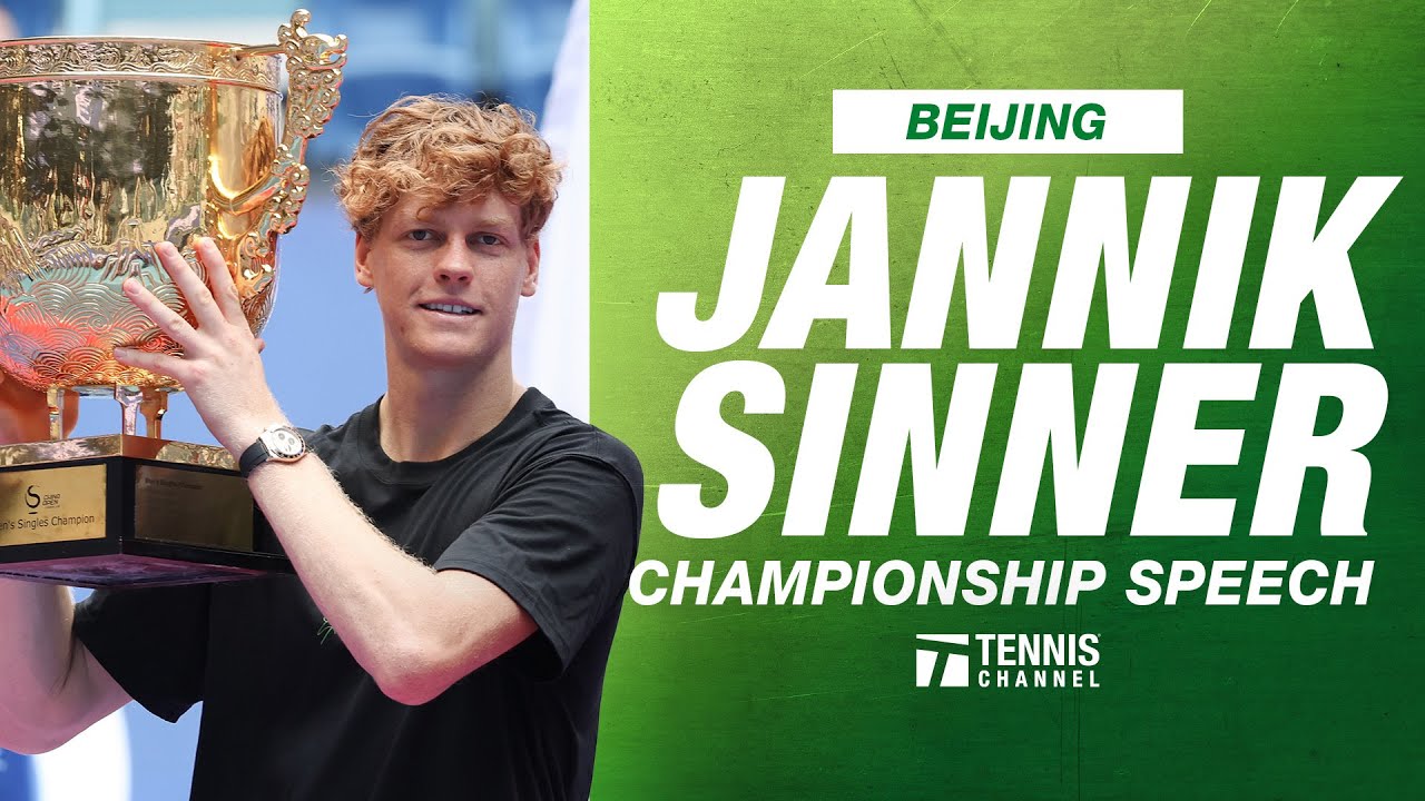 Jannik Sinner Champion Speech | 2025 Beijing