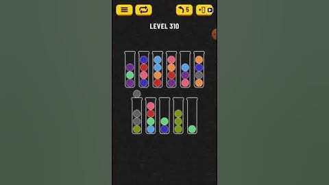 Ball sort puzzle level 310