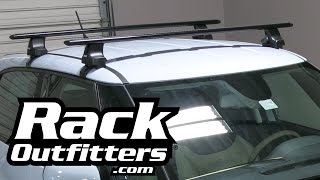 Fiat 500L Thule Rapid Traverse BLACK AeroBlade Roof Base Rack '14-'16* by Rack Attack