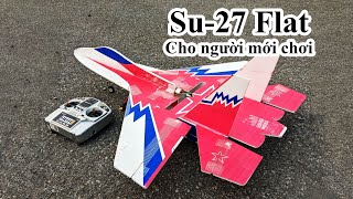 Máy bay Su27 Flat bản có mạch cân bằng cho người mới chơi. #rc #airplane #aeroplane #Jet #toys #diy