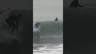 Soft Top Surfer Does Critical Drop