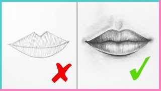 lips mouth draw step realistic drawing tutorial don easy ts dos pencil drawings beginners aesthetic makoccino donts sketch eyes nose