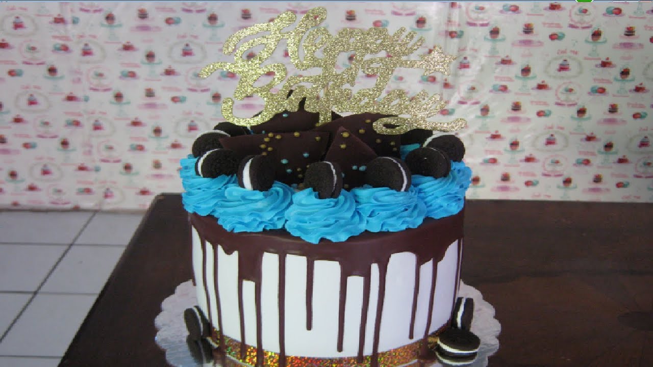 Pastel Drip Cake Para Hombre Paso A Paso Youtube