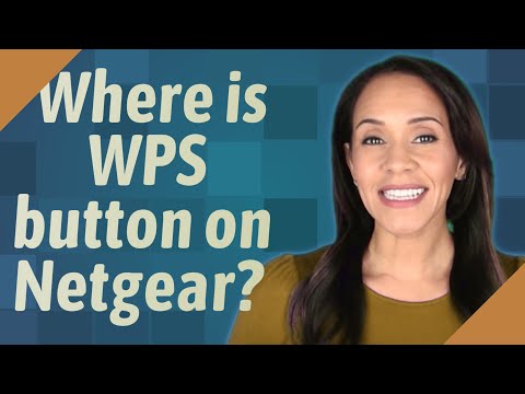 Where is WPS button on Netgear?