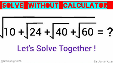 Brainy digits simplifications | SOLVE WITHOUT CALCULATOR #mathwithfun #learnmath #foryou #trending