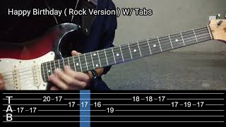 Happy Birthday Song // Rock Version | Guitar Instrumental with Tabs | JL Guitar Music