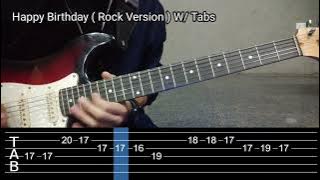 Happy Birthday Song // Rock Version | Guitar Instrumental with Tabs | JL Guitar Music