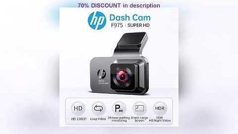 A must-have product! HP dash cam Car Recorder HD Night Vision Car camera WiFi Car DVR Video Loop V