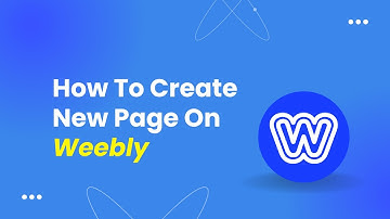 How To Create New Page On Weebly