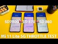 Mi 11 Lite 5G vs POCO F3 vs POCO X3 Pro ANTUTU THROTTLE TEST