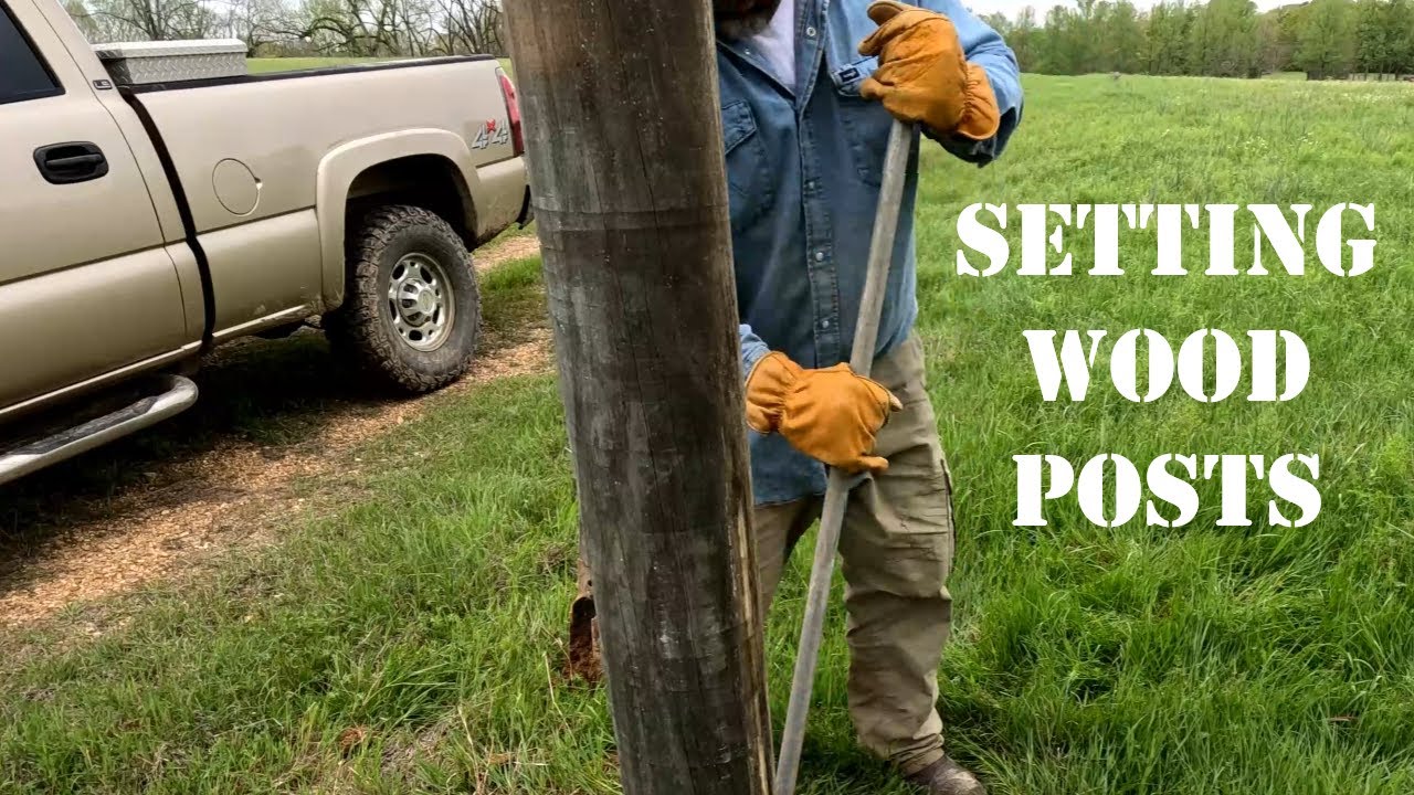 Quik Vid: Setting Wood Posts - YouTube