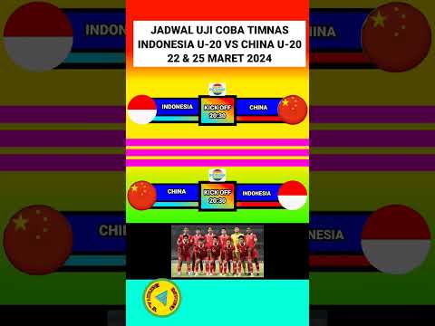 JADWAL UJI COBA TIMNAS INDONESIA U20 VS CHINA U20#shorts#jadwaltimnasindonesiau20#timnasindonesia