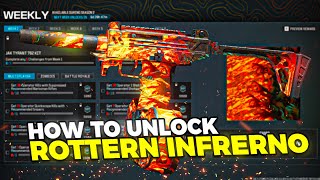 HOW TO UNLOCK THE *ANIMATED* ROTTERN INFERNO CAMO IN MW3! (Really Quick)