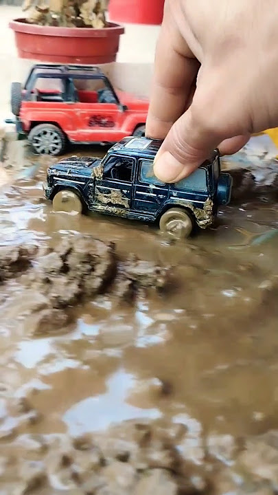 Mercedes Benz G-WAGON Extreme mud offroad 4x4 drive power test Scale model diecast miniature car