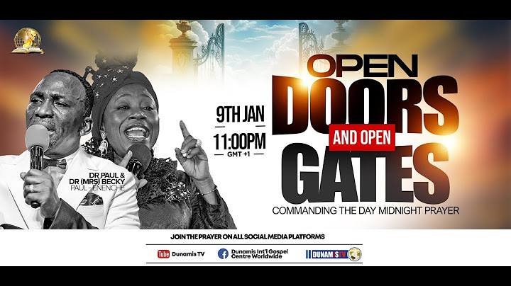 09-01-2025 COMMANDING THE DAY MIDNIGHT PRAYER: OPEN DOORS AND OPEN DOORS