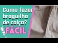 Como fazer braguilha de calça fácil