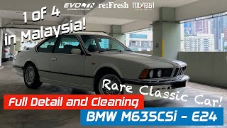 Rare Classic Car Clean & Detailing BMW E24 M635CSi | re:Fresh #3 | EvoMalaysia.com