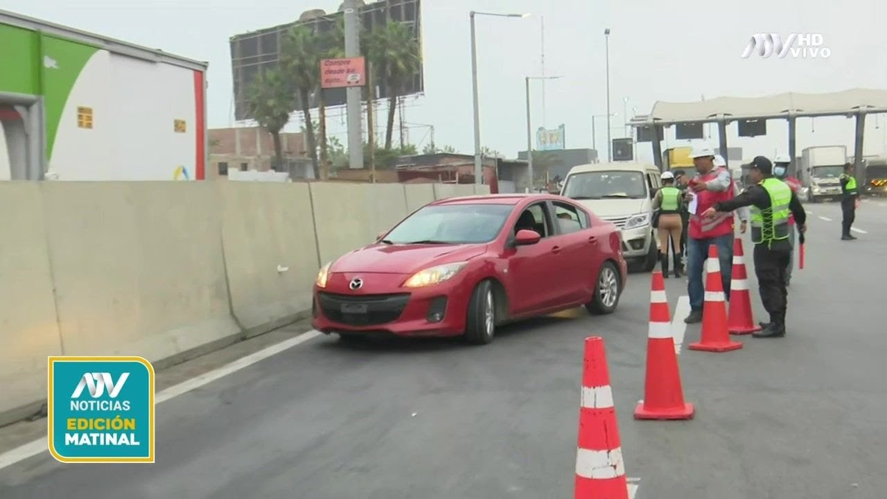 Sutran realiza operativo en la Panamericana Sur e interviene a colectiveros informales