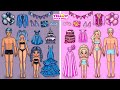 Amazing Birthday party for family | Paper Crafts ideas for paper dolls | Dollhouse & advent calendar