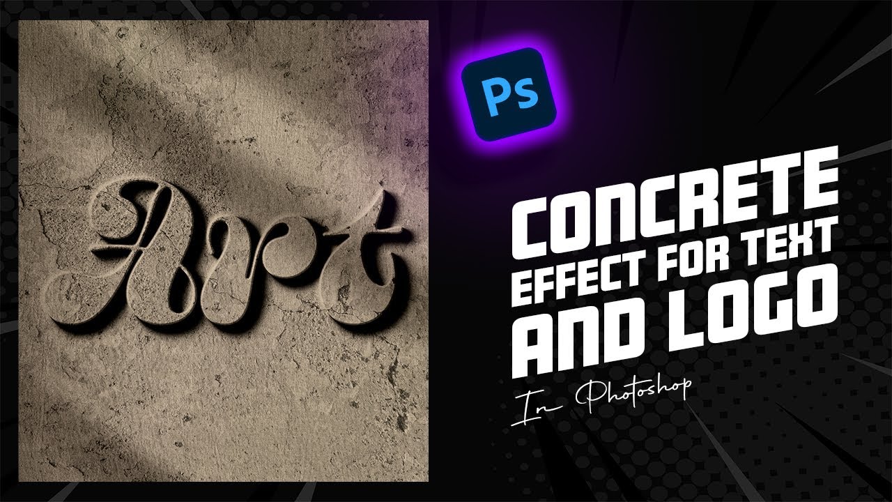 How to Create a Concrete Effect for Text and Logos in Photoshop