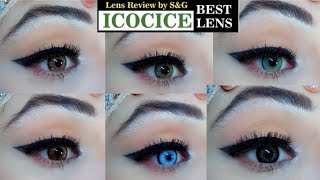 Testing 6 Mix &  Vibrant Natural Lenses by ICOICE | Affordable Contact lens | eye makeup tutorial 