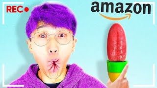 BUYING 100 BANNED AMAZON PRODUCTS! (LANKYBOX REACTION!) screenshot 3