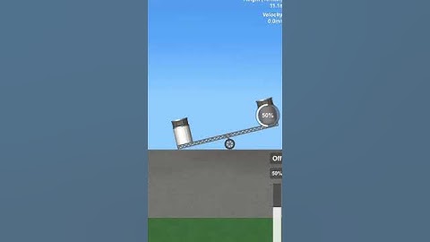 full vs half fuel weight test in spaceflight simulator sfs 1.52 #shorts